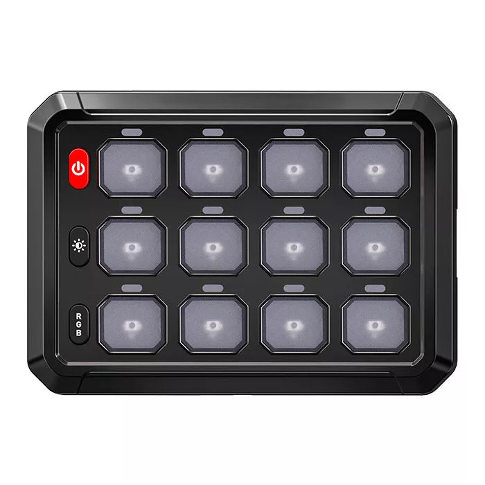 12 Gang Car Switch Panel System - Digital Control Box