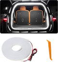 Car LED Strip Lights –  White Dynamic Flowing Trunk Light Strip, Flexible LED Light Universal Fit for Cars & SUVs White