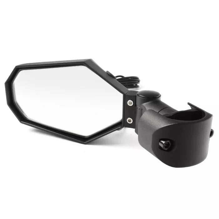 UTV Side View Mirror  - White / Green LED with Amber Turn Signal