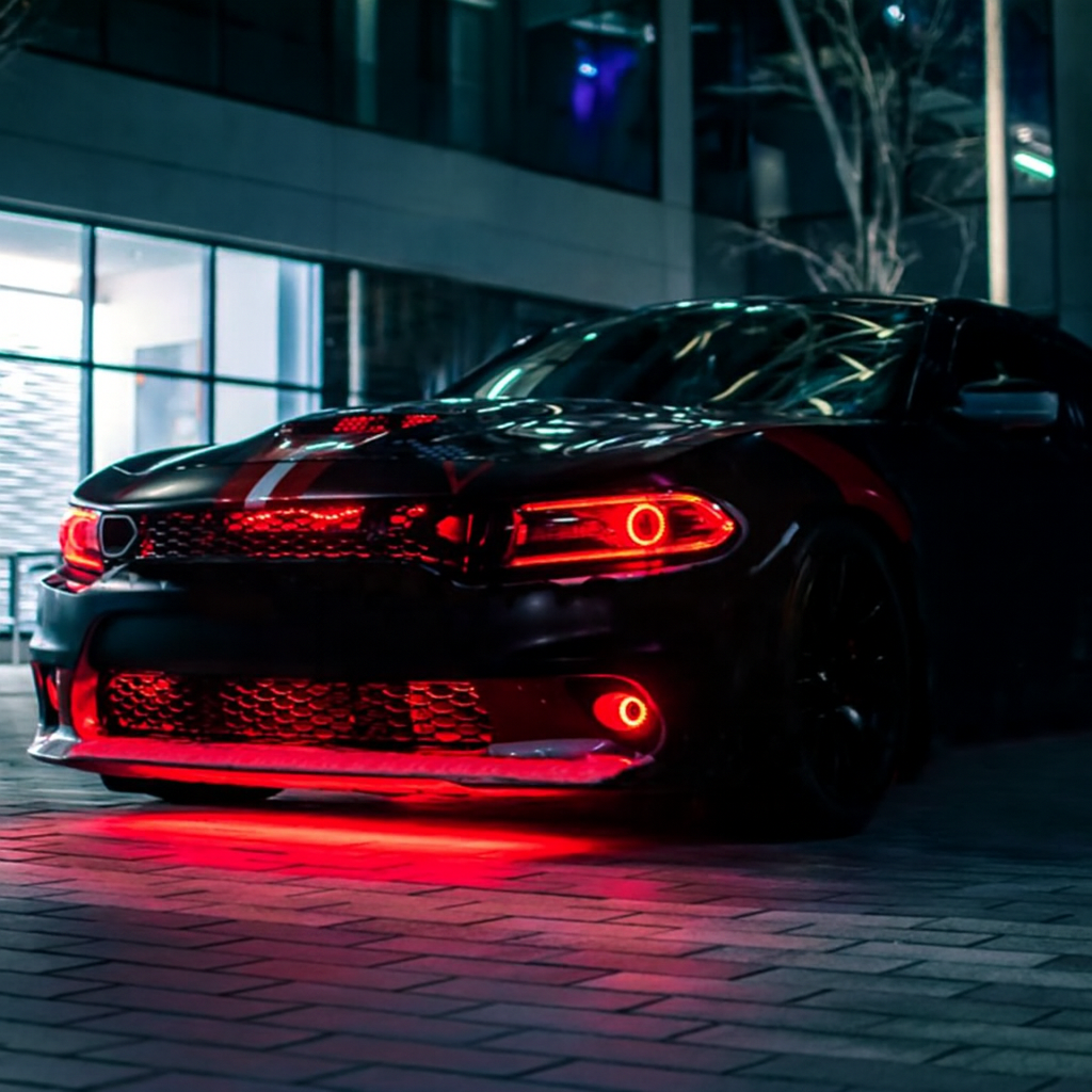 RGB LED Grille Lights with Remote And App Control.  IOS and Android Compatible