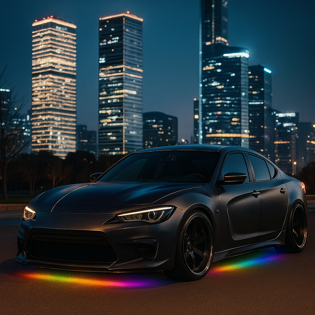 RGBIC Dream Color Underglow Kit for Cars & Trucks with Remote and App control.  IOS and Android App Compatible