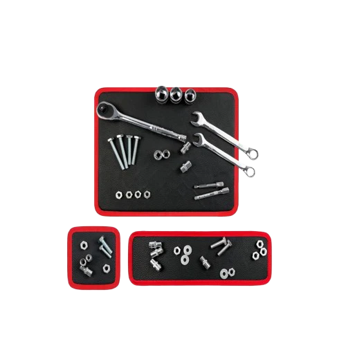 Flexible Magnetic Mat Set (3PCS) – Strong Grip, Non-Slip PVC Mats for Garage, Workshop & Mechanic Tool Organization