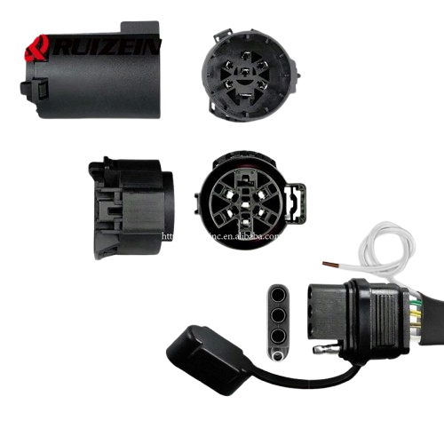 Dual 7-Pin Splitter with Reverse Wire to 43 Inches 4-Pin Extension Adapter Harness