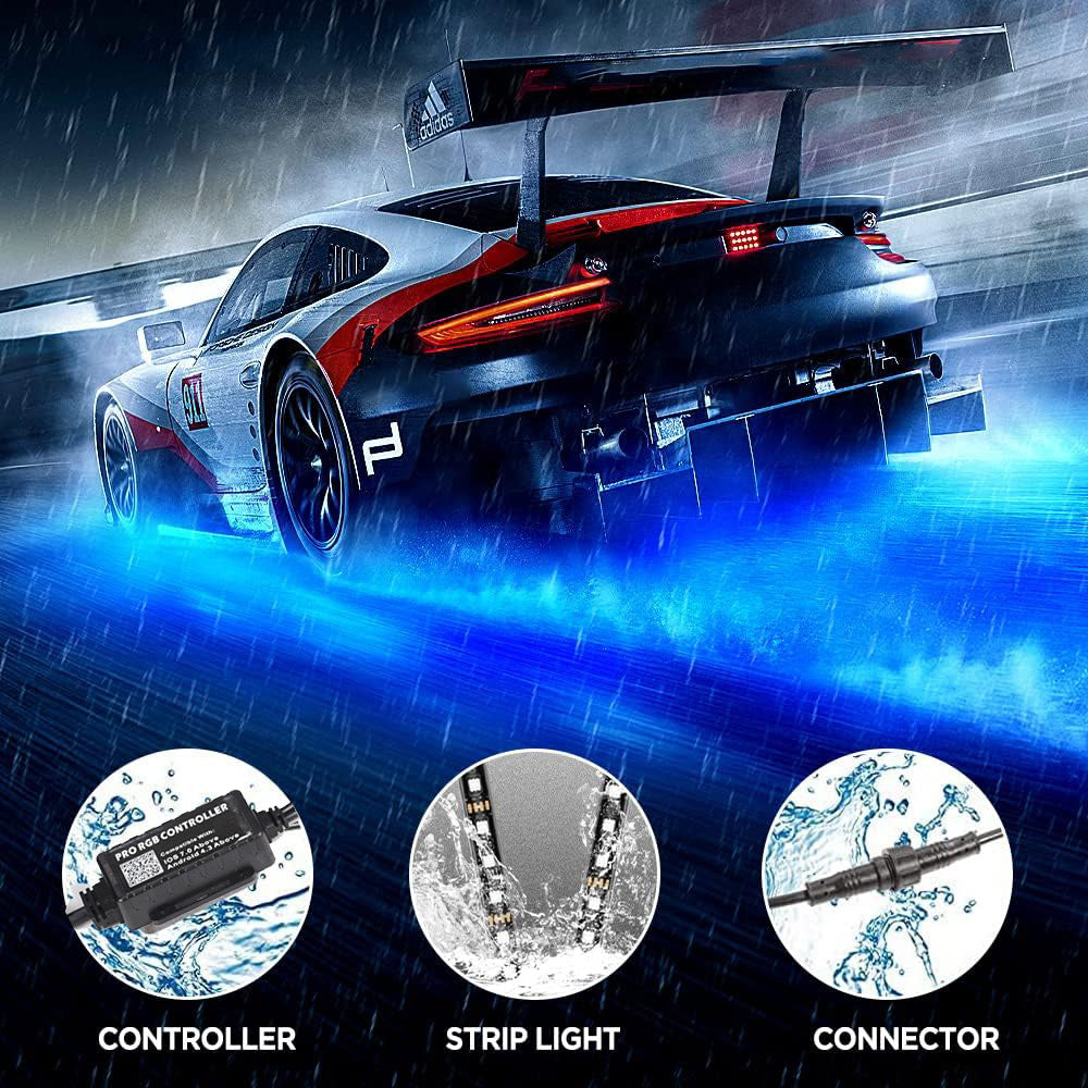 DreamColor Aluminum Underglow  Lights for Truck With Remote and App Control.  IOS and Android Compatible