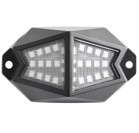 12 Piece RGB LED Rock Lights Kit with Remote and  App Control.  IOS and Android Compatible