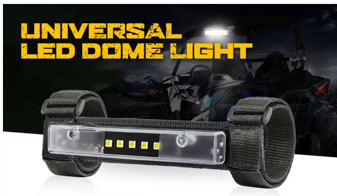 UTV LED Dome Light Battery Powered - Red
