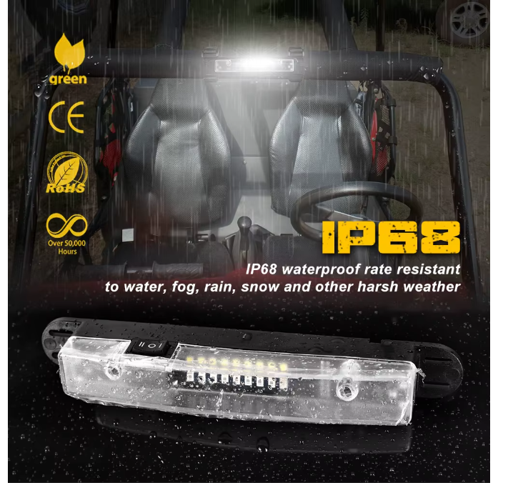 UTV LED Dome Light Battery Powered - Red