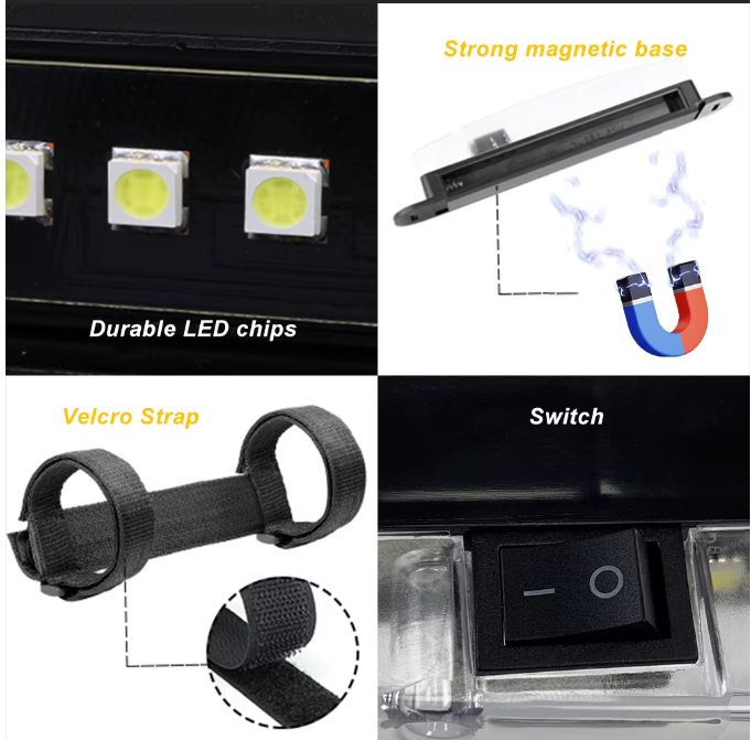 UTV LED Dome Light Battery Powered - Red