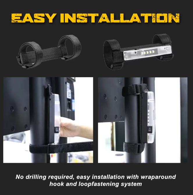 UTV LED Dome Light Battery Powered - Red