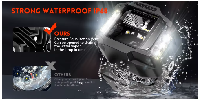 3-Inch LED (Amber)  Light Pods, Side Shooter Off-Road Driving Lights for Trucks & SUVs