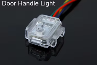 Acrylic Car Ambient Light Kit - 18 piece  LED Fiber Optic Lights - IOS and Android App Control - Hardwire