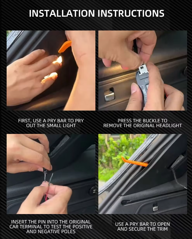 Car LED Strip Lights –  White Dynamic Flowing Trunk Light Strip, Flexible LED Light Universal Fit for Cars & SUVs White