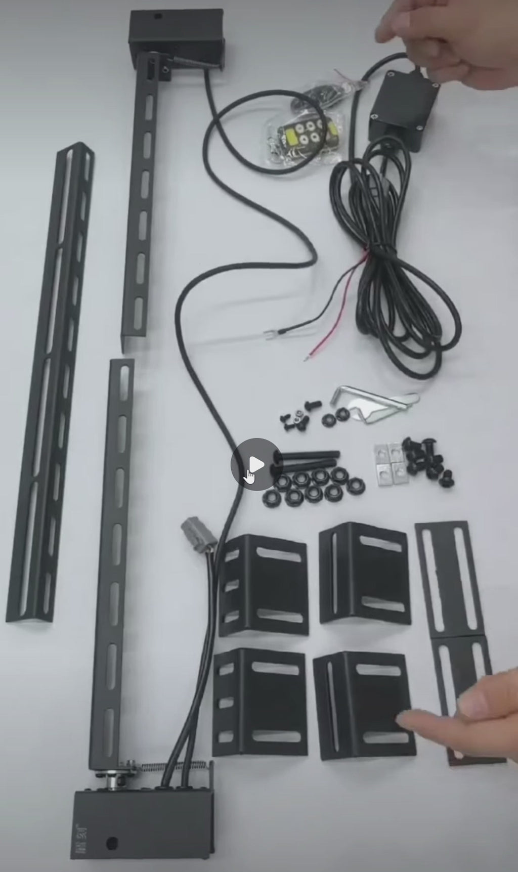 Remote LED Light Bar Flip-Up Bracket (For Light bars and Pod Lights)  Lights not included.